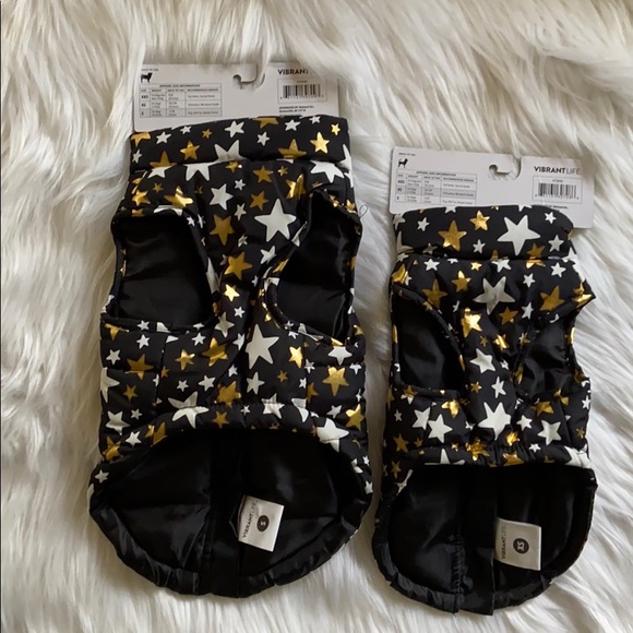 Vibrant life Dog 🐶 Bomber black star jacket ⭐️ - Picture 5 of 8